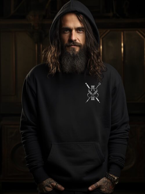 Sketch 2 Skin logo Unisex Black HOODIE