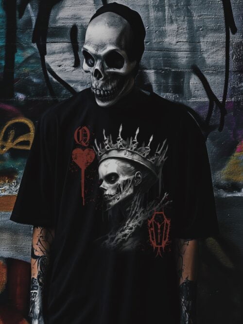 "Queen of Hearts" Unisex - Black TShirt